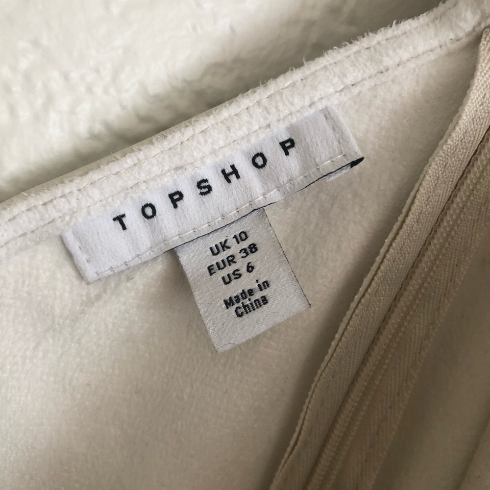 NEW Topshop one should faux Leather cutout dress - Picture 4 of 4